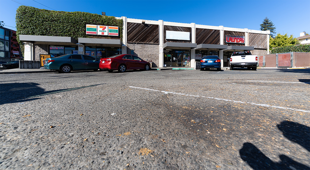 The 7-Eleven at College and Russell